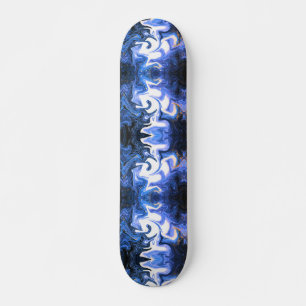 Skate azul con blanco