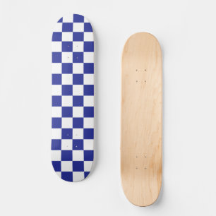 Skate Azul e branco verificados
