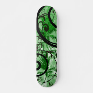 Skate Azul e Verdes, Grunge Floral