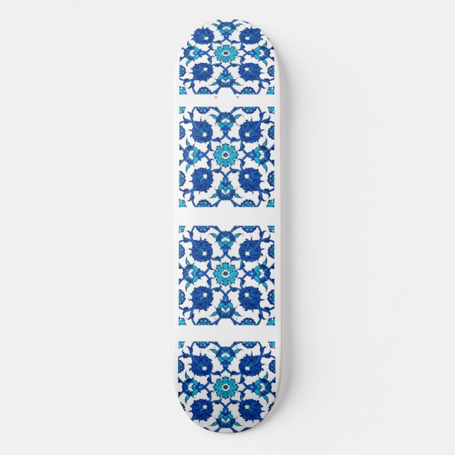 Skate Azul, etnia turca design Souvenir (Frente)