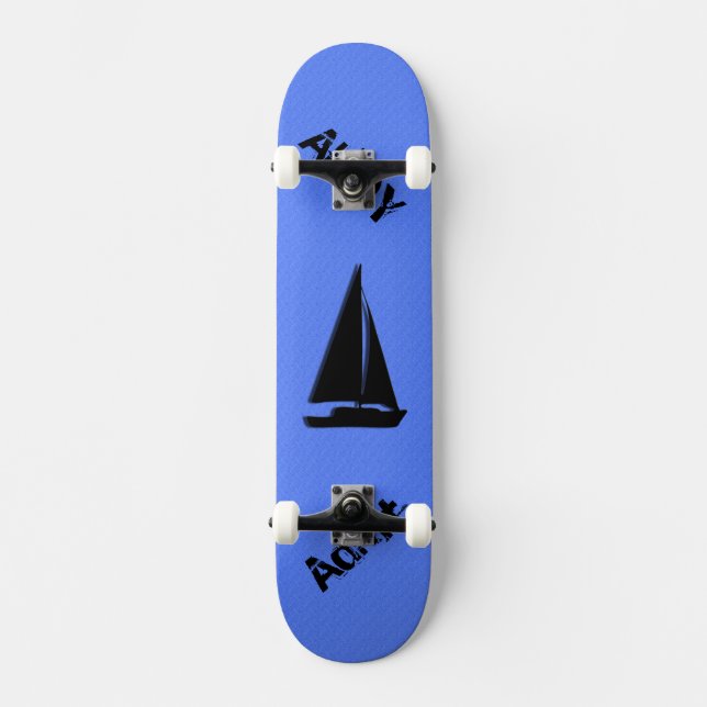 Skate Azul náutico (Frente)