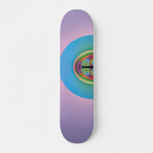 Skate Azul Solitário