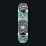 Skate Azulejo Batik Azul II<br><div class="desc">Floral</div>