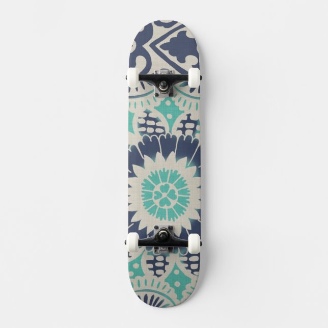 Skate Azulejo Batik Azul III (Frente)