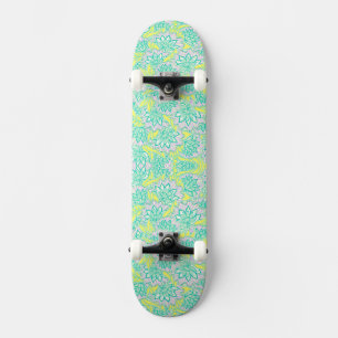 Skate Azulejo de cerâmica verde-amarelo-esverdeado