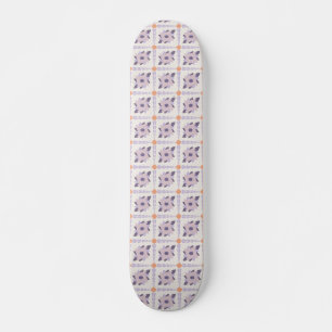 Skate Azulejo decorativo colorido roxo pastel