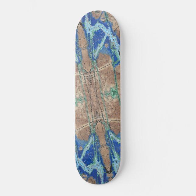 Skate Azurite Stone Beige e Turquoise (Frente)