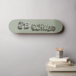Skate B. Cinzas escolares — Branco