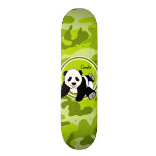 Skate Baby Panda; brilhante camo verde, camuflagem