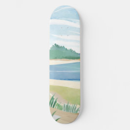 Skate Baía de Grama de Praia | Oceano em Aquarela Mar Co