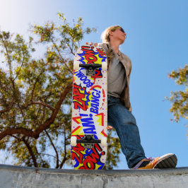 Skate Balões de Fala Personalizados de Quadrinhos Pontos
