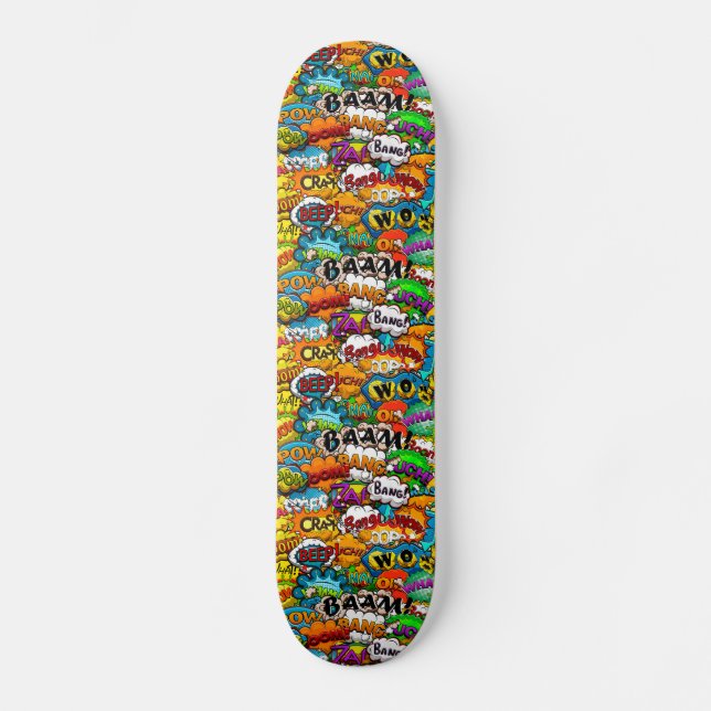 Skate Balões de Falas de Quadrinhos (Frente)