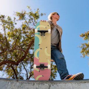Skate Bananas Retrô Formas Coloridas