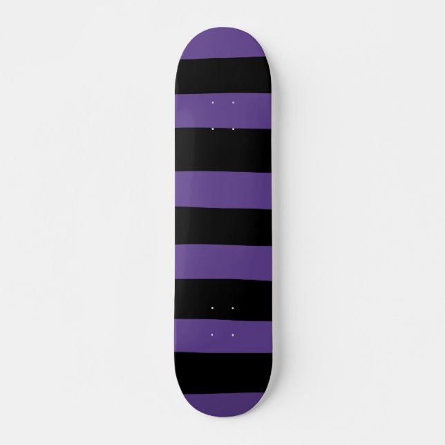 Skate Bandas irregulares em roxo e preto (Frente)
