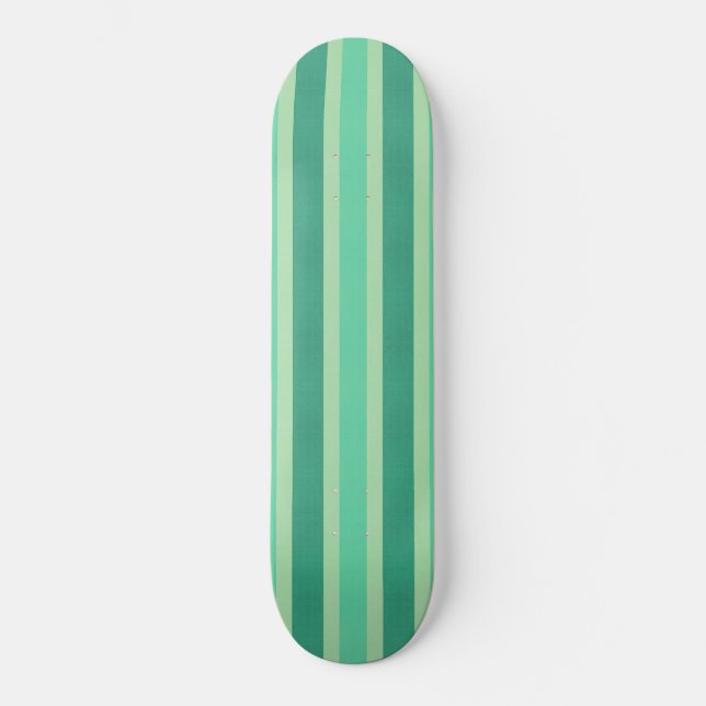 Skate Bandas verdes e turquesas (Frente)