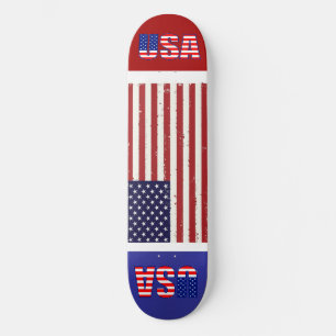 Skate bandeira americana