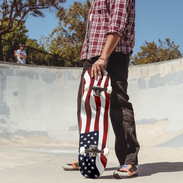 Skate Bandeira Americana (Ao ar livre 2)