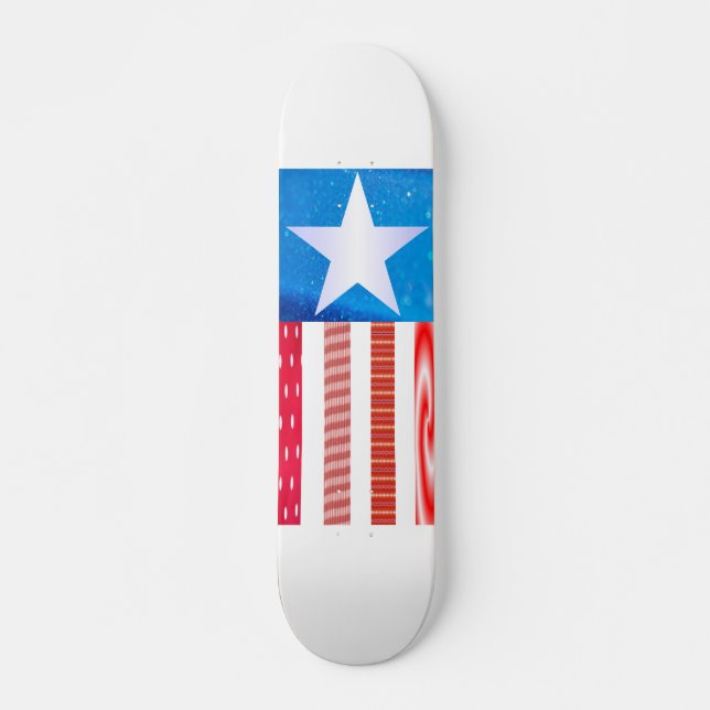 Skate Bandeira Americana (Frente)