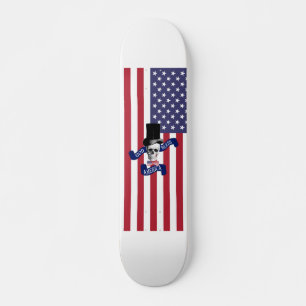 Skate Bandeira americana engraçada