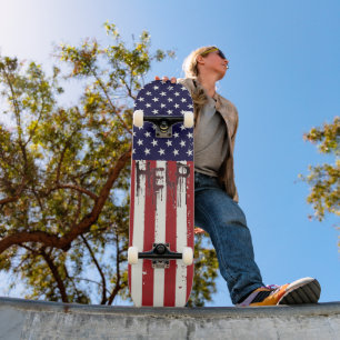 Skate Bandeira Americana Legal Ajuda Skateboard!