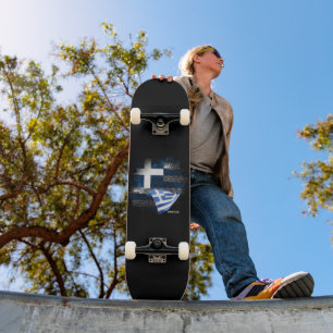 Skate bandeira da Grécia