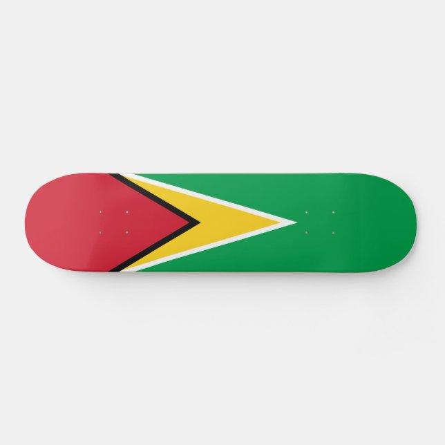 Skate Bandeira da Guiana (Horz)