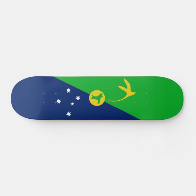 Skate Bandeira da Ilha Christmas (Horz)
