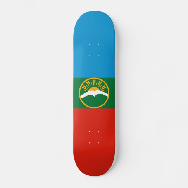 Skate Bandeira da Karachay Cherkessia (Frente)