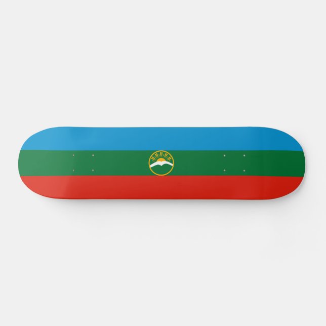 Skate Bandeira da Karachay-Circássia (Horz)