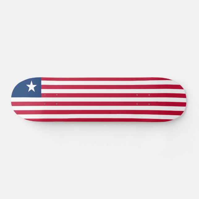 Skate Bandeira da Libéria (Horz)