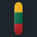 Skate Bandeira da Lituânia<br><div class="desc">Bandeira da Lituânia. A bandeira lituana é uma tribanda horizontal.</div>