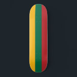 Skate Bandeira da Lituânia<br><div class="desc">Bandeira da Lituânia. A bandeira lituana é uma tribanda horizontal.</div>