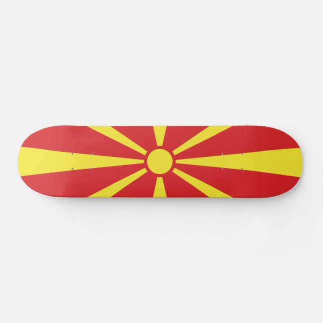 Skate Bandeira da Macedônia do Norte (Horz)