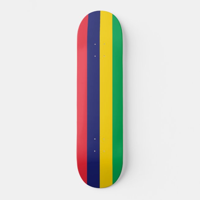 Skate Bandeira da Maurícia (Frente)