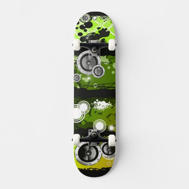 Skate Bandeira da música do estilo do Grunge (Frente)