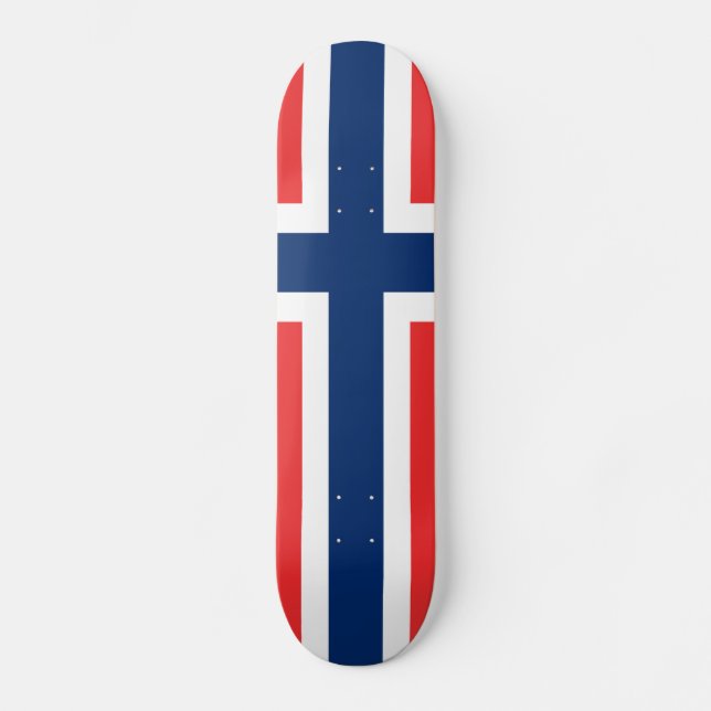 Skate Bandeira da Noruega (Frente)