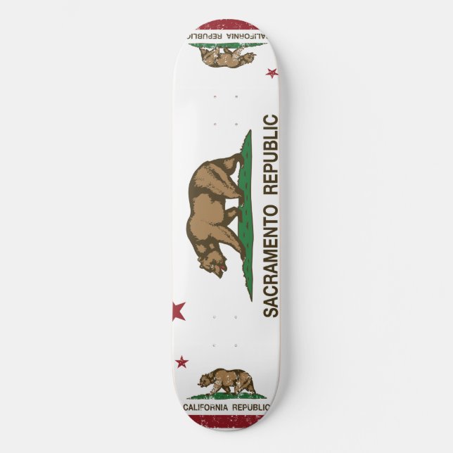 Skate Bandeira da república de Sacramento (Frente)