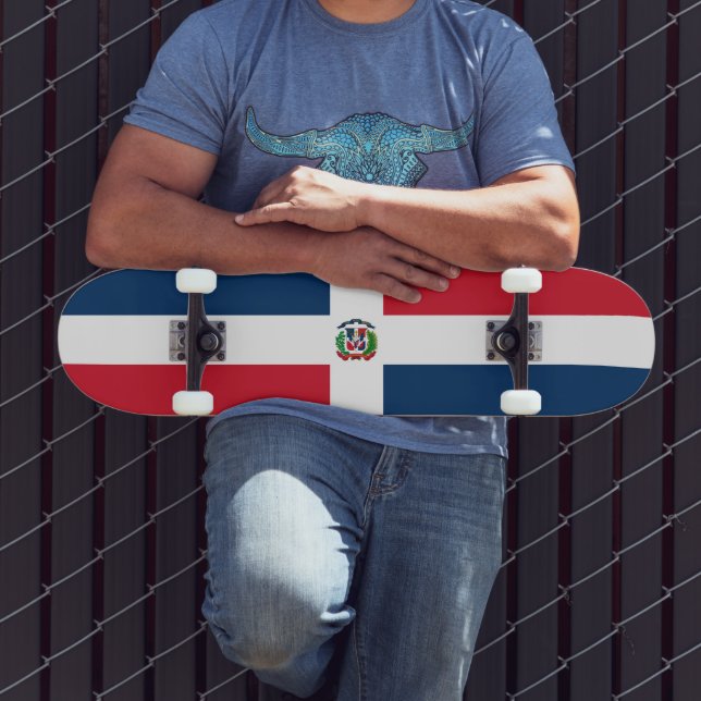 Skate Bandeira da República Dominicana (Ao ar livre 3)