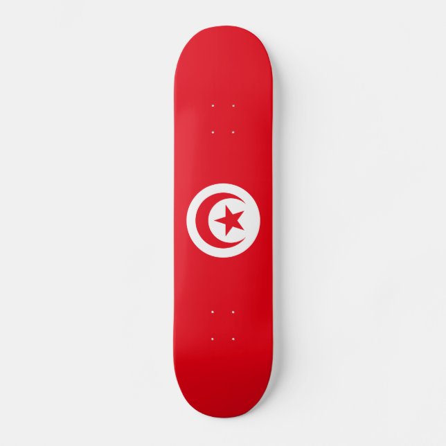 Skate Bandeira da Tunísia (Frente)