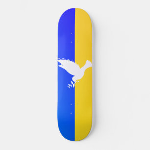 Skate Bandeira da Ucrânia - Vara da Paz - Liberdade - Pa