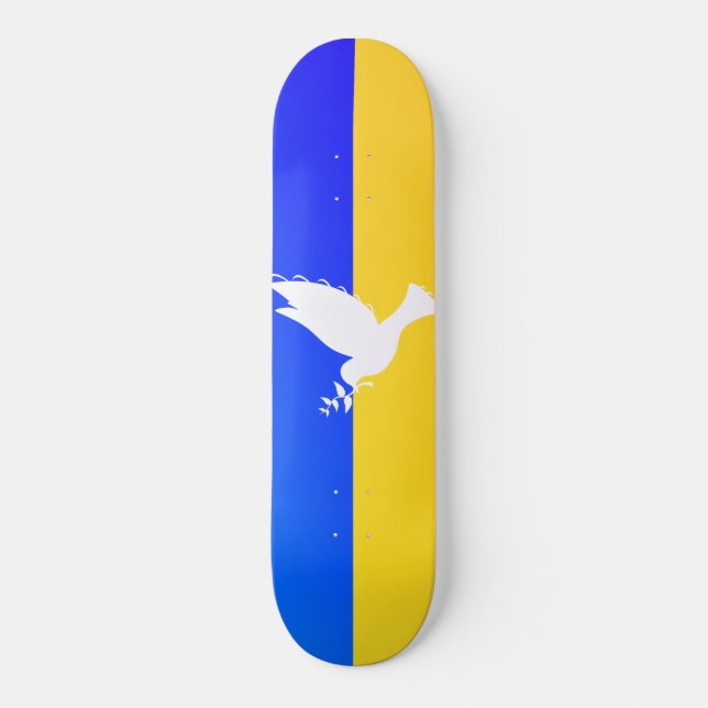 Skate Bandeira da Ucrânia - Vara da Paz - Liberdade - Pa (Frente)