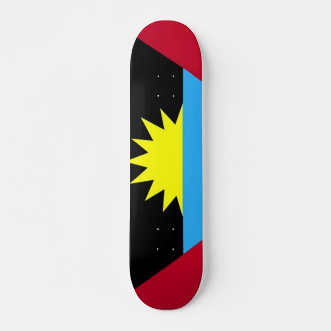 Skate Bandeira de Antígua e Barbuda (Frente)