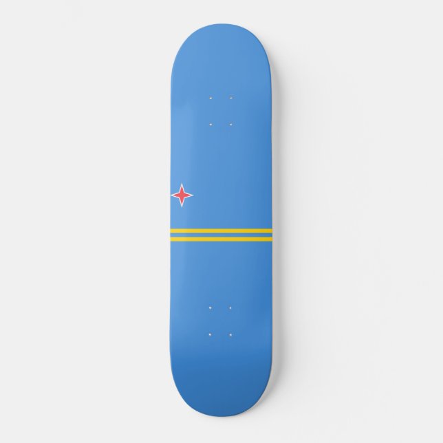 Skate Bandeira de Aruba (Frente)