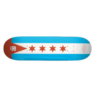 Skate Bandeira de Chicago