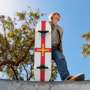 Skate bandeira de Guernsey
