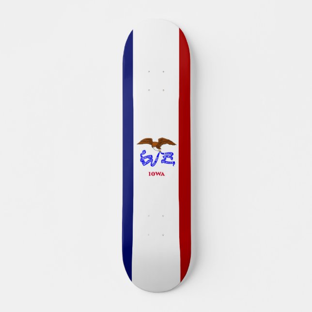 Skate Bandeira de Iowa (Frente)