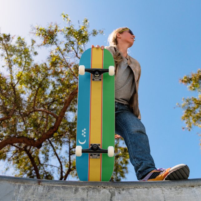 Skate Bandeira de Karakalpakstan (Ao ar livre 1)