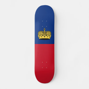 Skate Bandeira de Liechtenstein