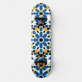 Skate Bandeira de Marrocos Estrela Vermelha Gráfica Pers