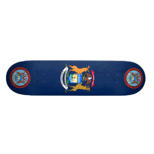 Skate Bandeira de Michigan